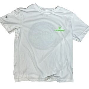 Levelwear White Swimming Tee - Short Sleeve, Kids Size S